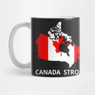 Canada Strong - Canada Flag Map Mug